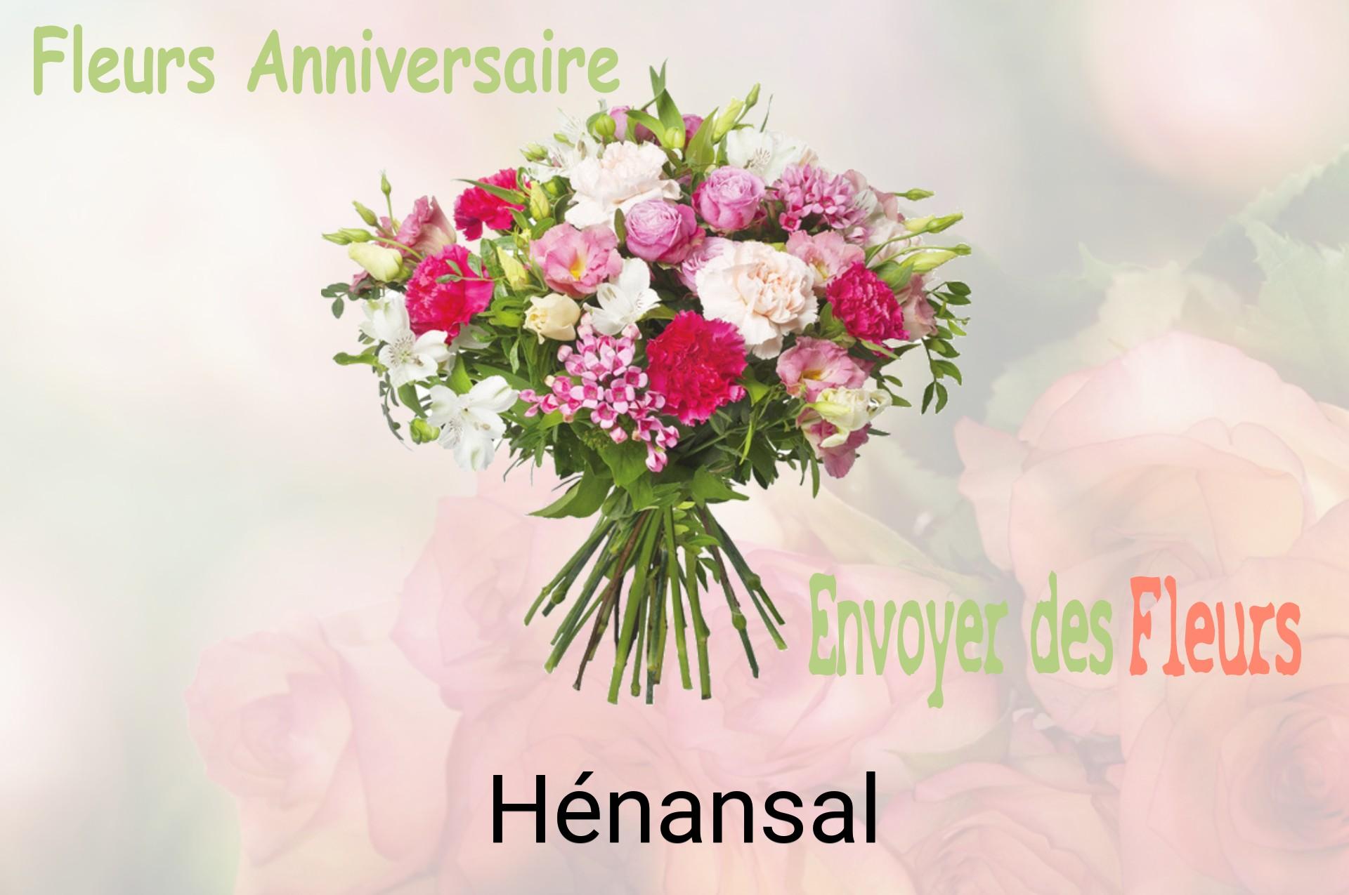 Bouquet de fleurs d’anniversaire livré à Hénansal